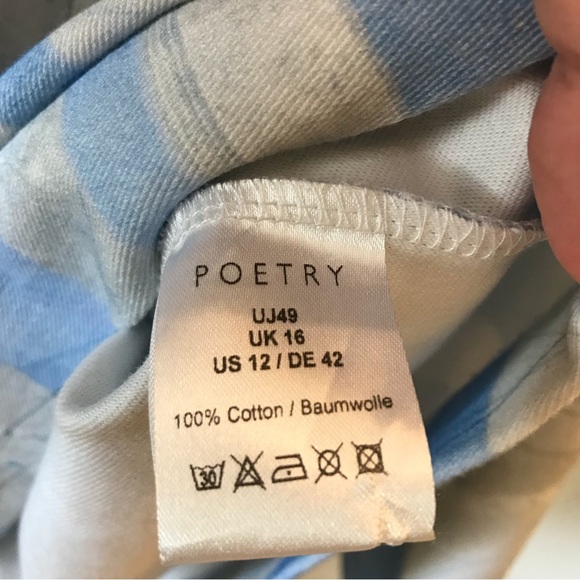 Poetry Sky Blue Pullover. NWT, Size 12 - Picture 4 of 8